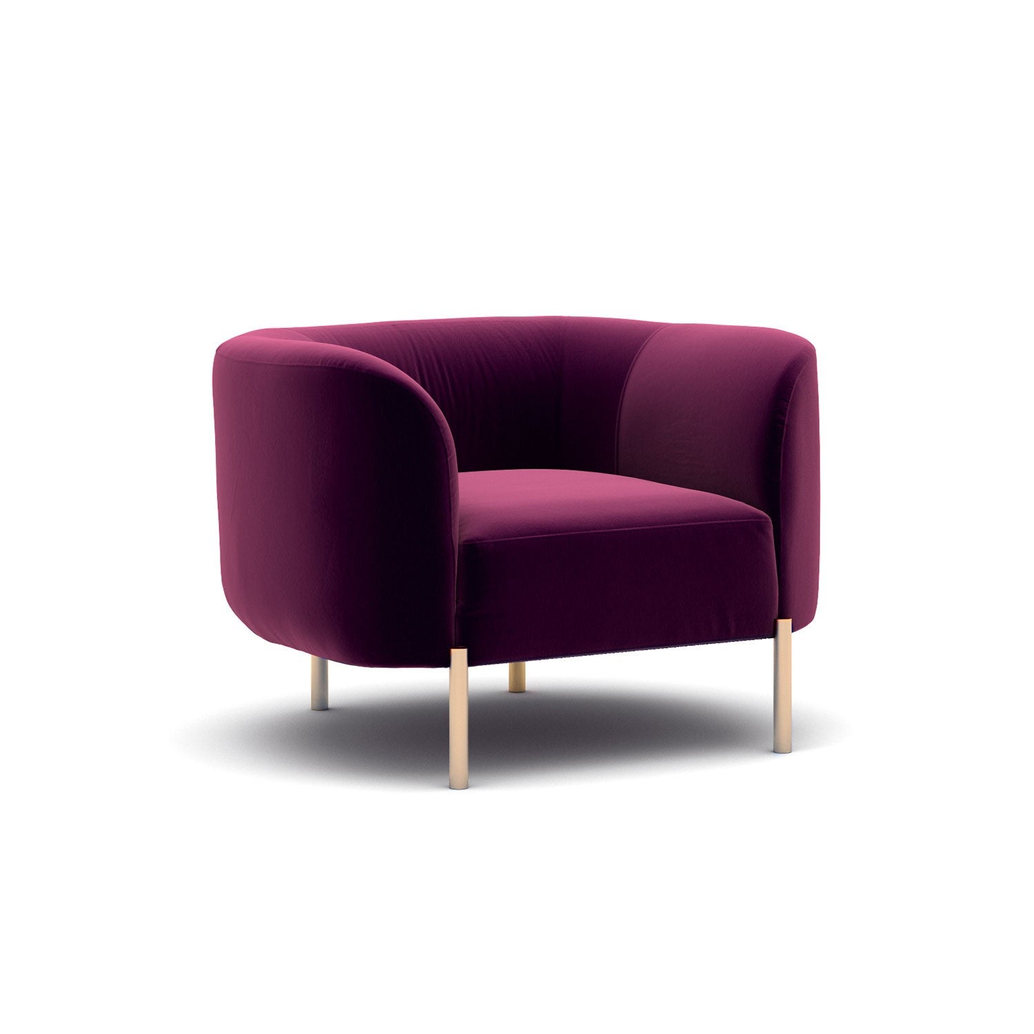 Canapé à 1 place Macaroon - Fuchsia