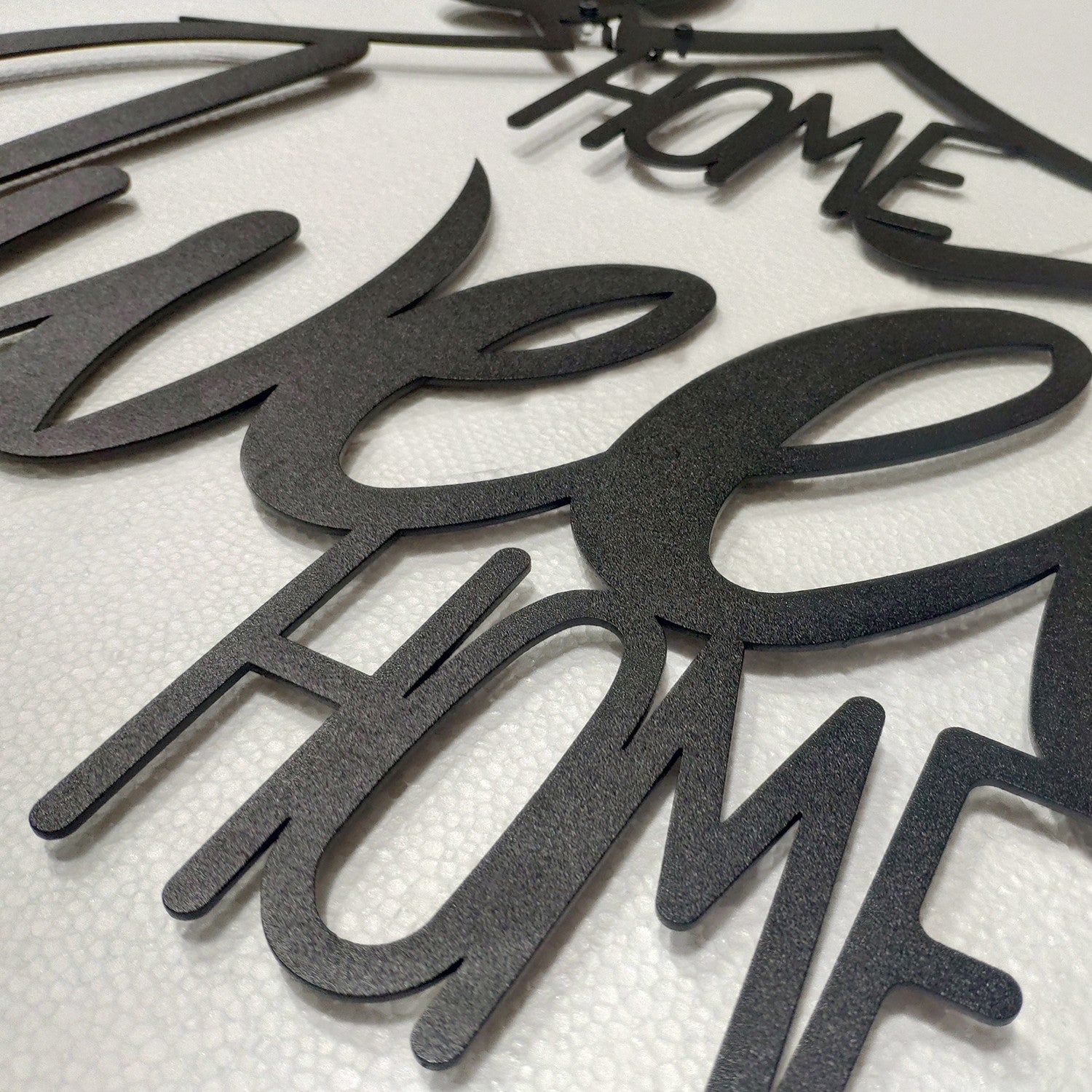 Accessoire mural en métal décoratif Welcome