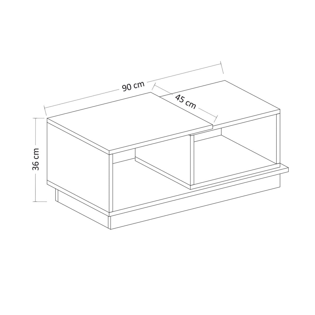 Table basse Consept - Anthracite