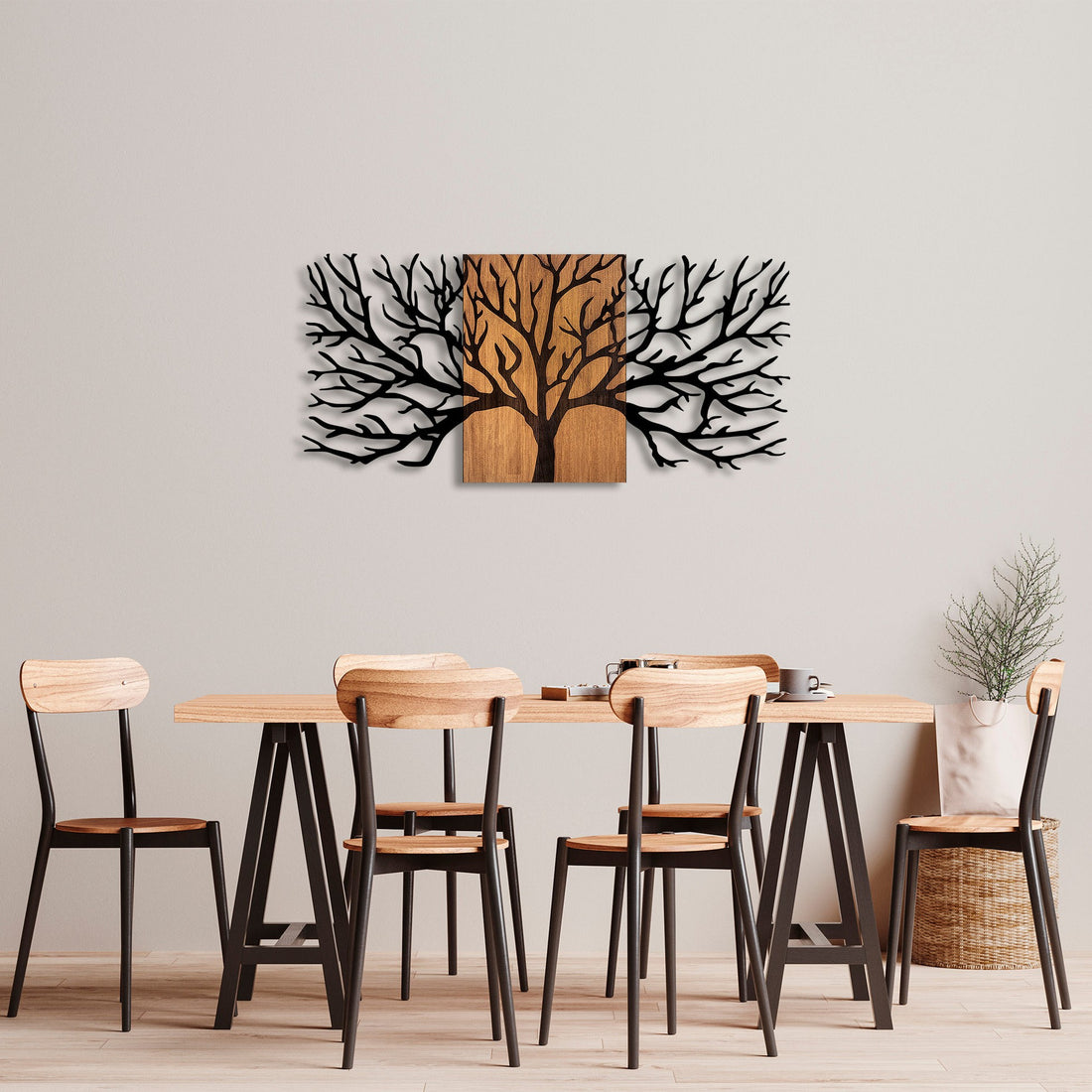 Accessoire mural en bois décoratif Tree - 327