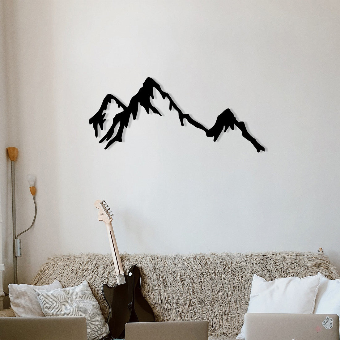 Accessoire mural en métal décoratif Mountain Metal Decor