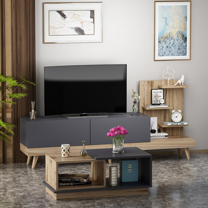 Ensemble de meubles de salon Dizayn - Anthracite, Ciragan