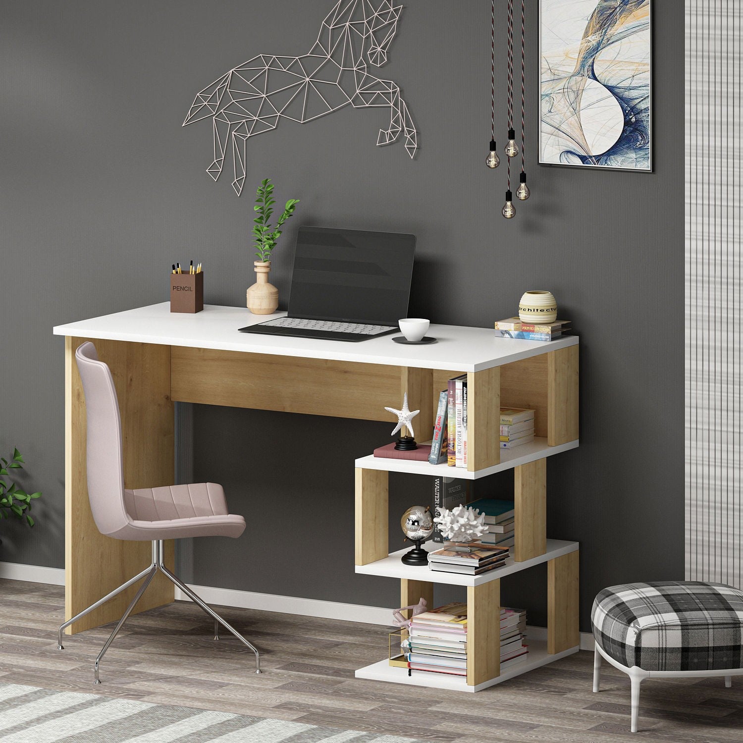 Bureau d'étude Dardanos - White, Sapphire Oak