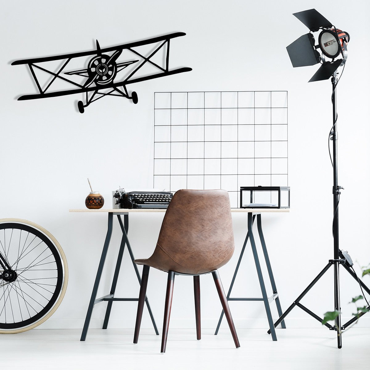 Accessoire mural en métal décoratif Vecihi