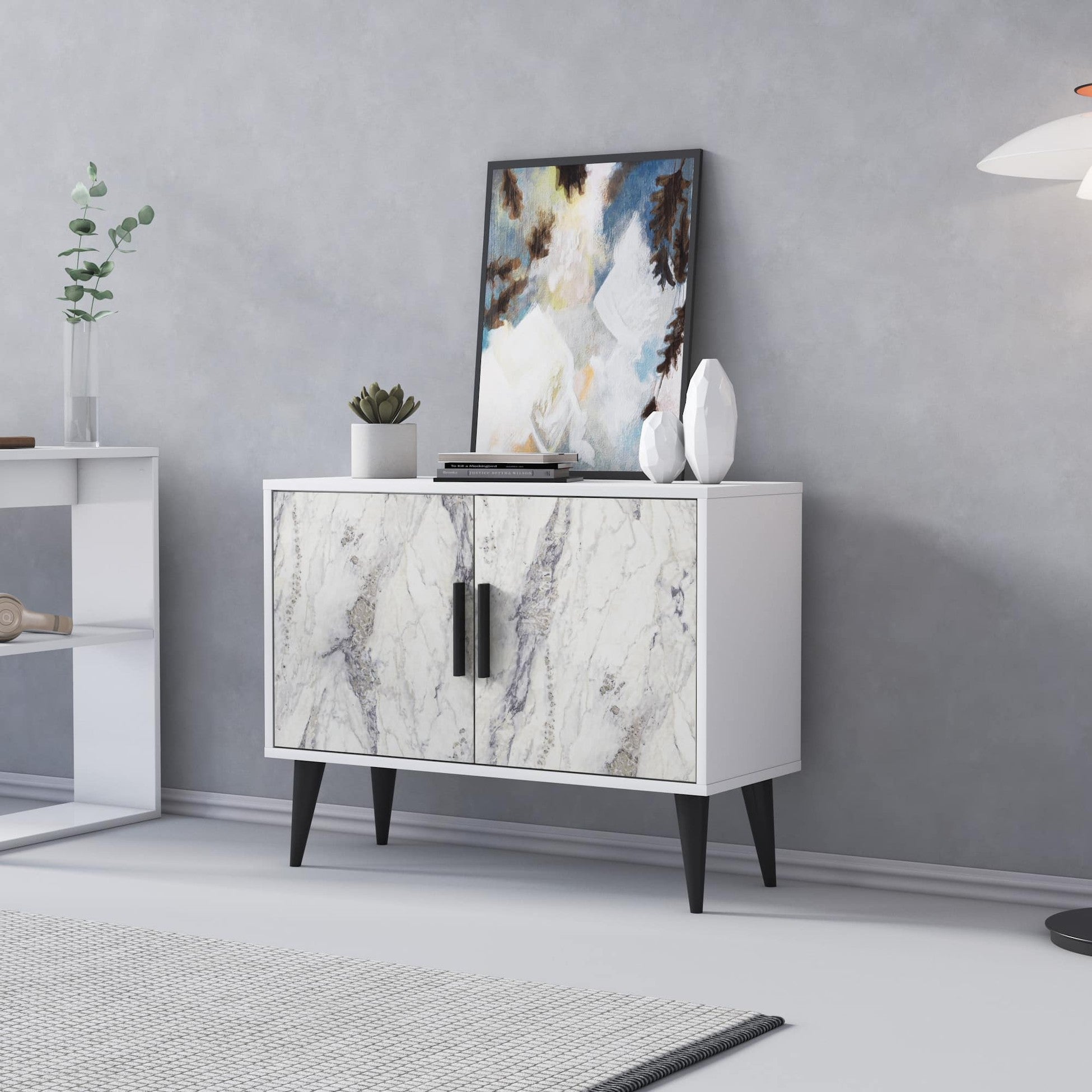 Cordusio Buffet bas 2 portes Vranus 90cm Bois