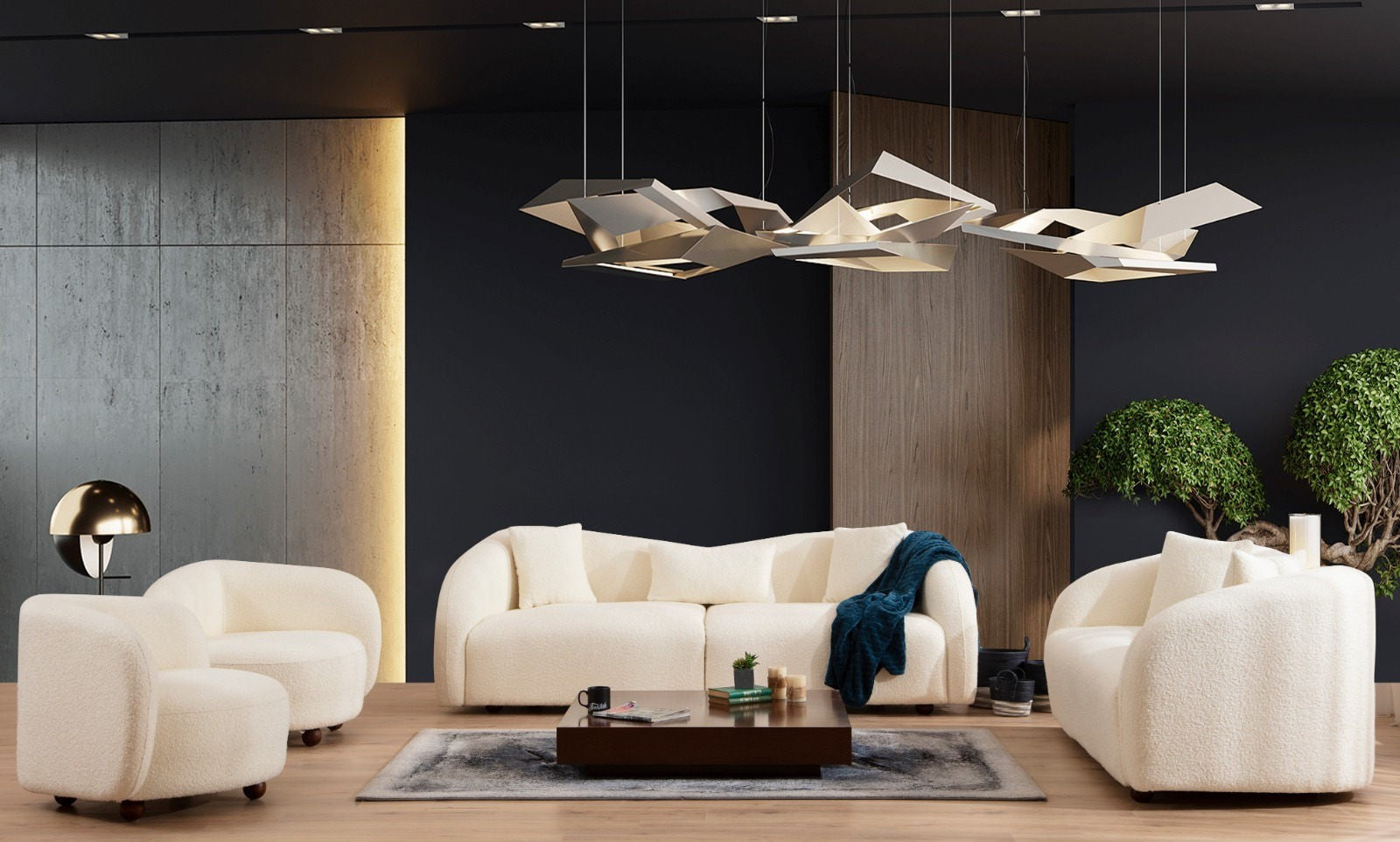 Canapé 3 places Venedik - Cream