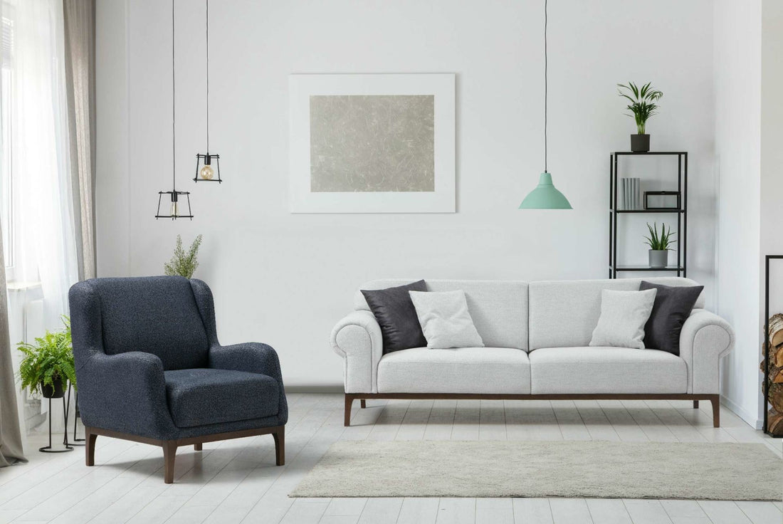 Canapé London Set - Ares White, Anthracite