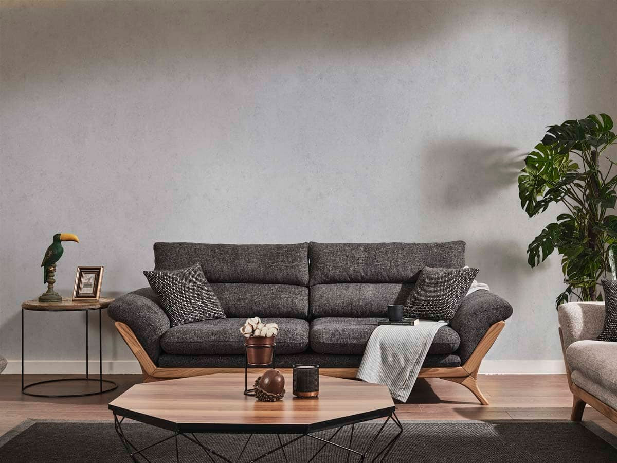 Panama Canapé Anthracite 3 Places