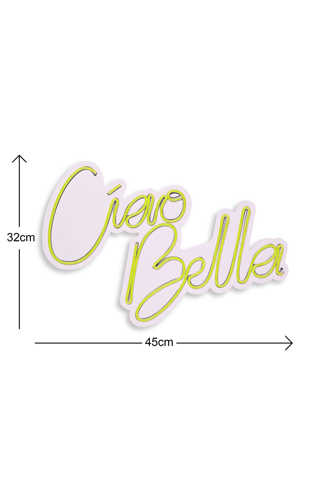 Éclairage LED en plastique décoratif Ciao Bella - Yellow
