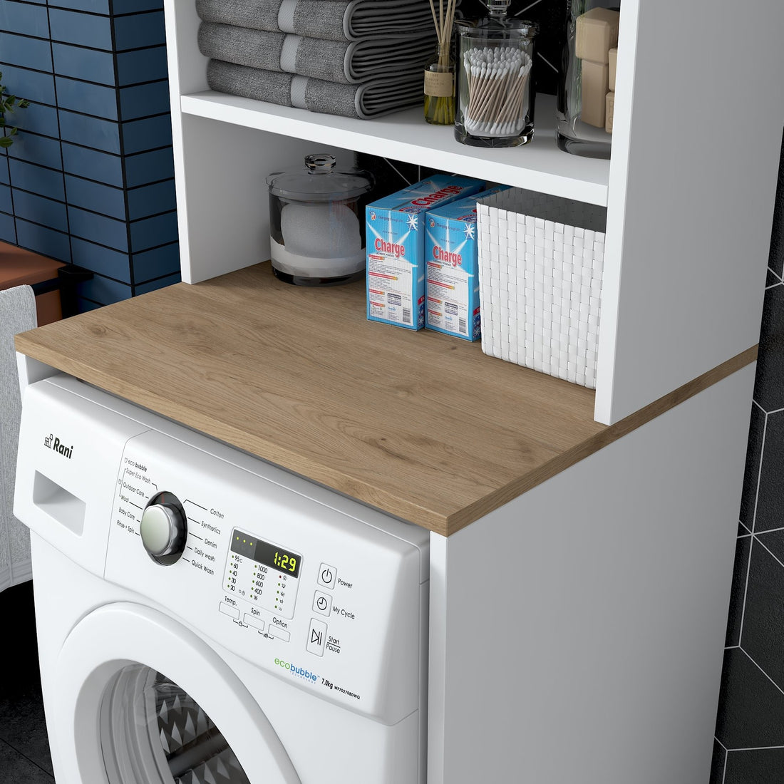 Armoire pour machine à laver KD101 - 1950 - Walnut