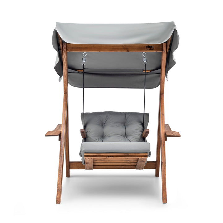 Chaise de balançoire unique de jardin Galata Swing S1 - Grey