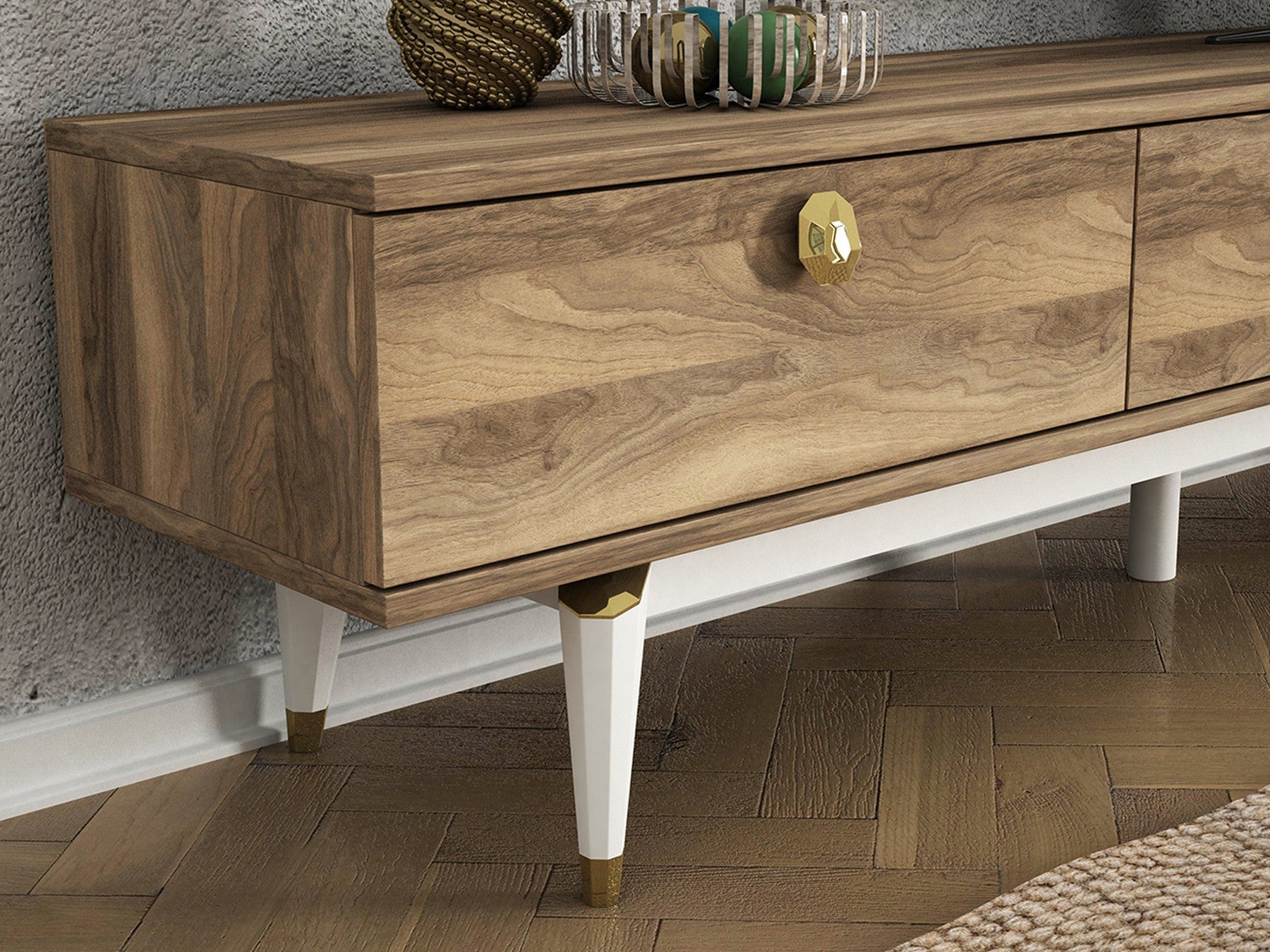 Meuble TV Buse (TV Sehpası) - Walnut