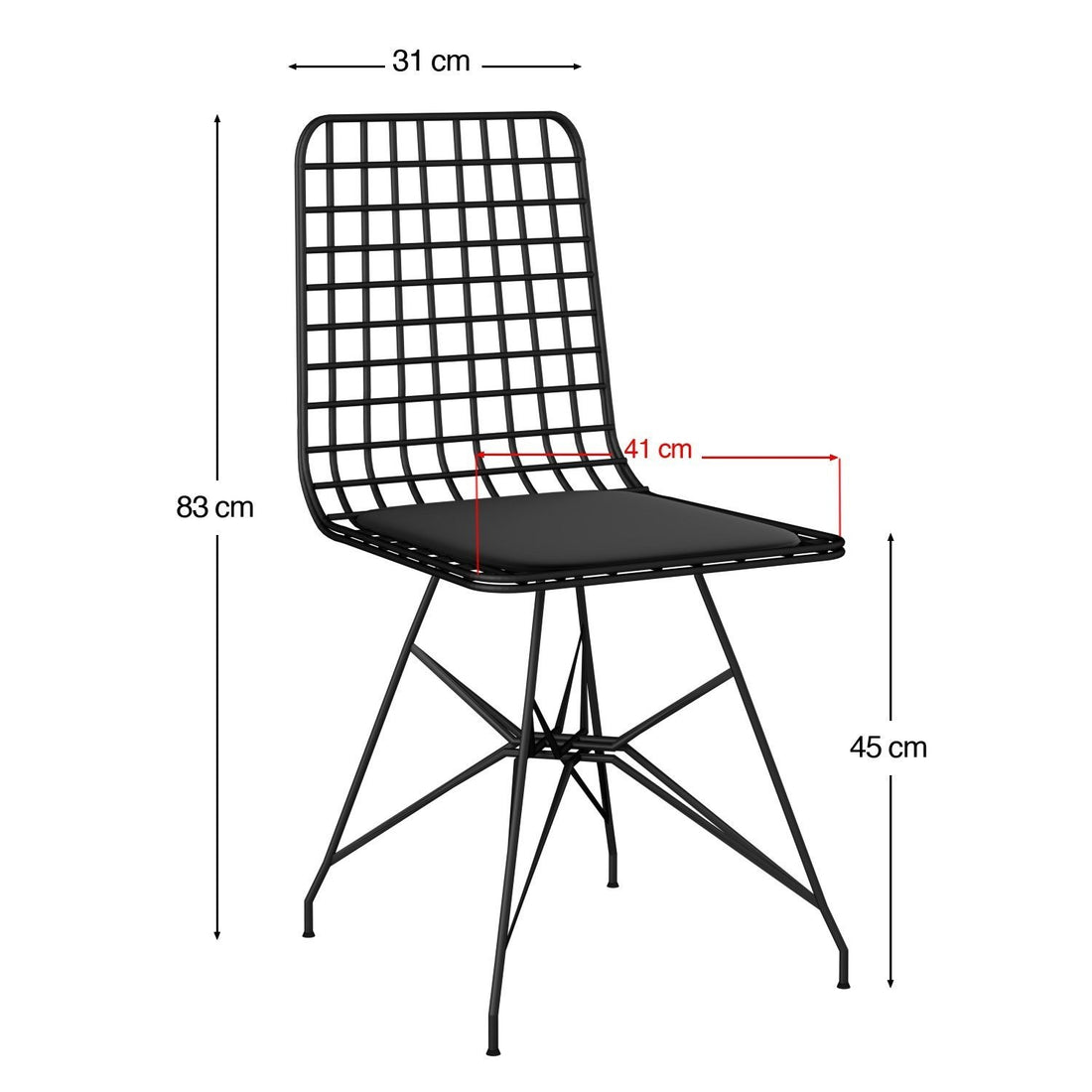 Ensemble de chaise (4 pièces) Tel 4