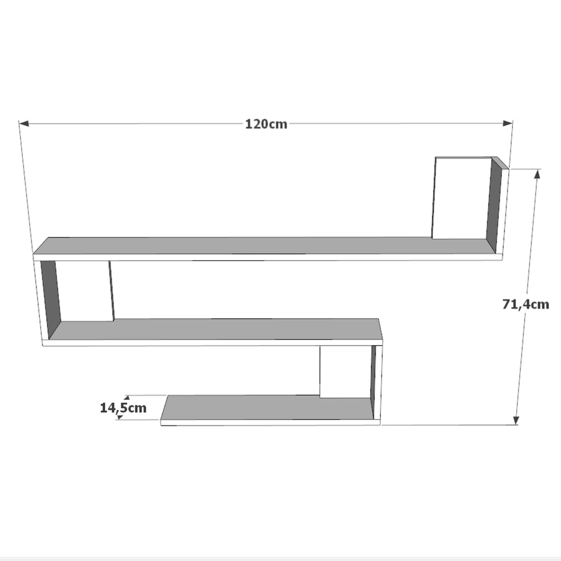 Bibliothèque Étagère de Rangement, Étagère de Meuble WL10-A