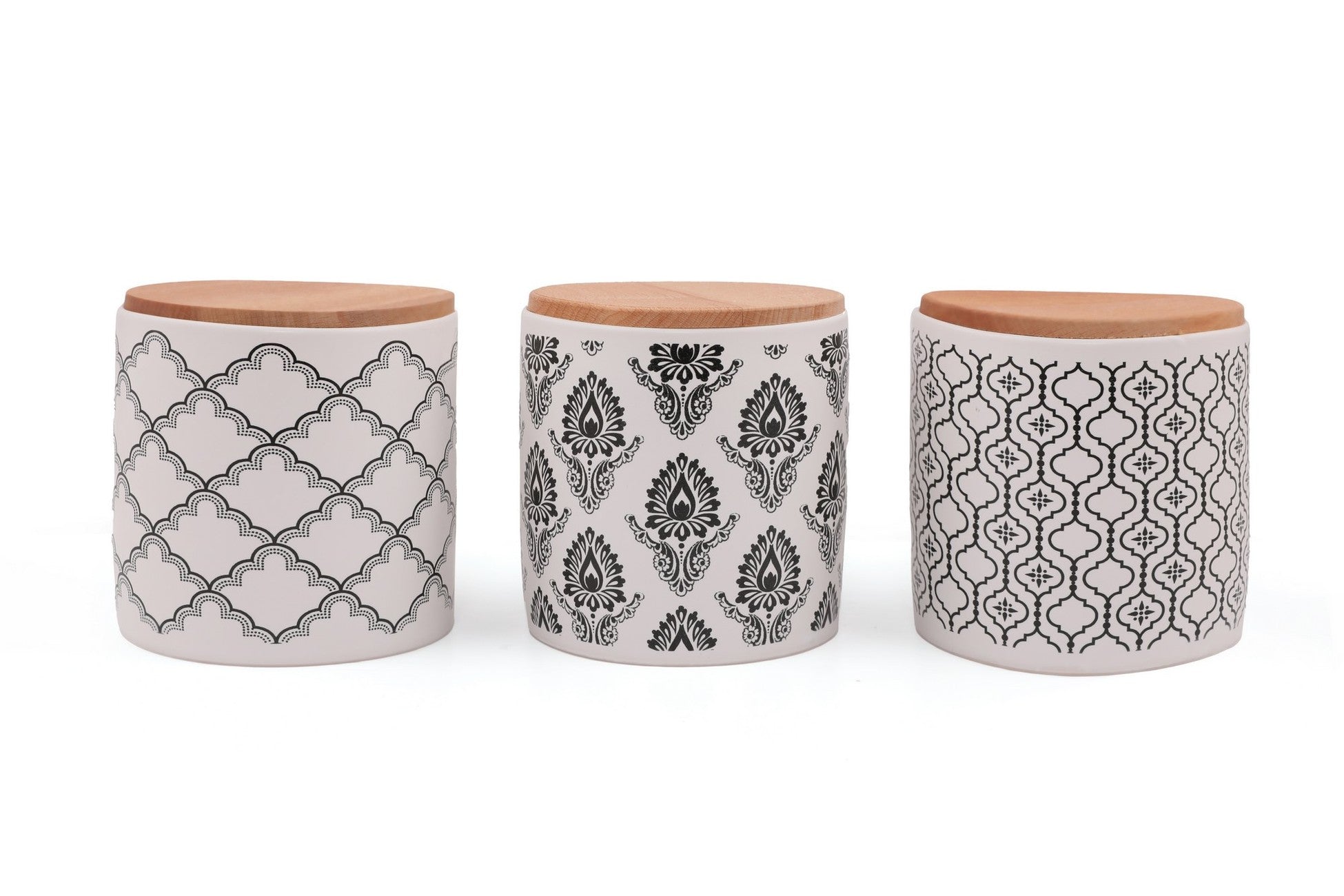 Ceramic Storage Box Set (6 Pieces) Ares Storage Box 12 cm 3 Pieces