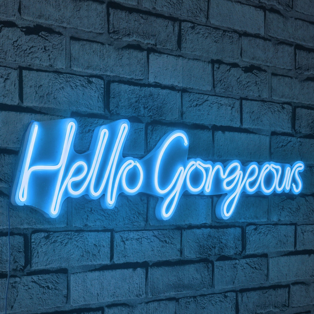 Éclairage LED en plastique décoratif Hello Gorgeous - Blue