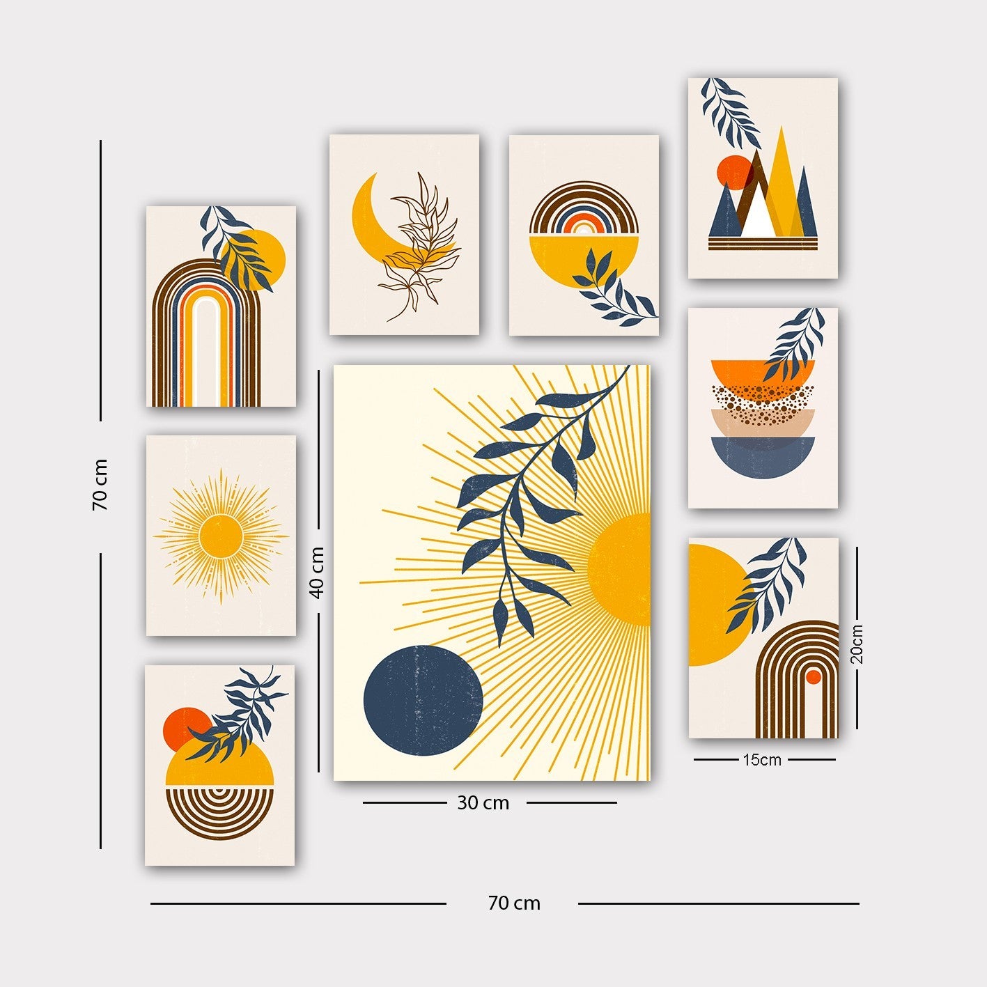 Peinture décorative MDF (9 pièces) 9MDF03YS