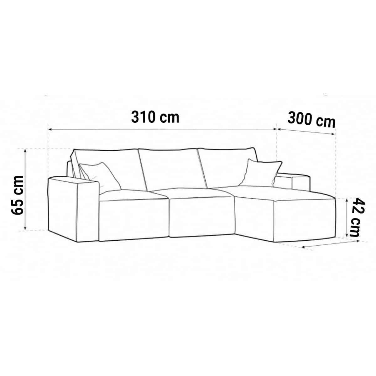 Versace Canapé D'angle 310x300cm