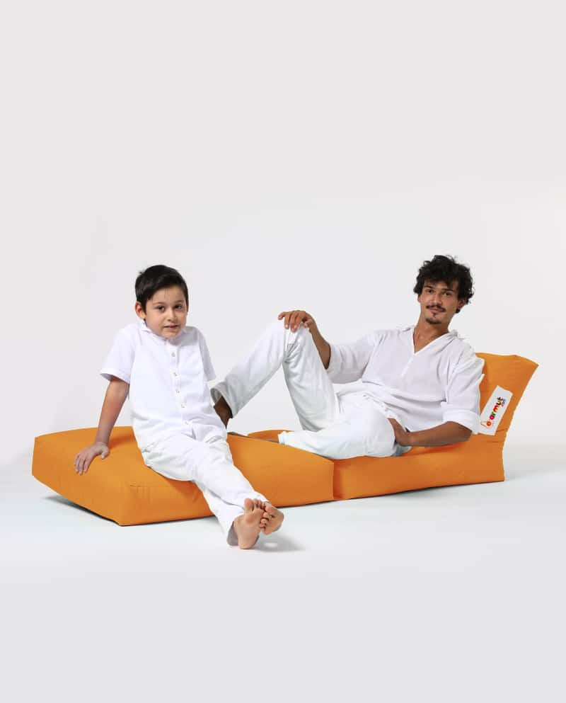 Siesta Pouf convertible / coussin de sol Orange
