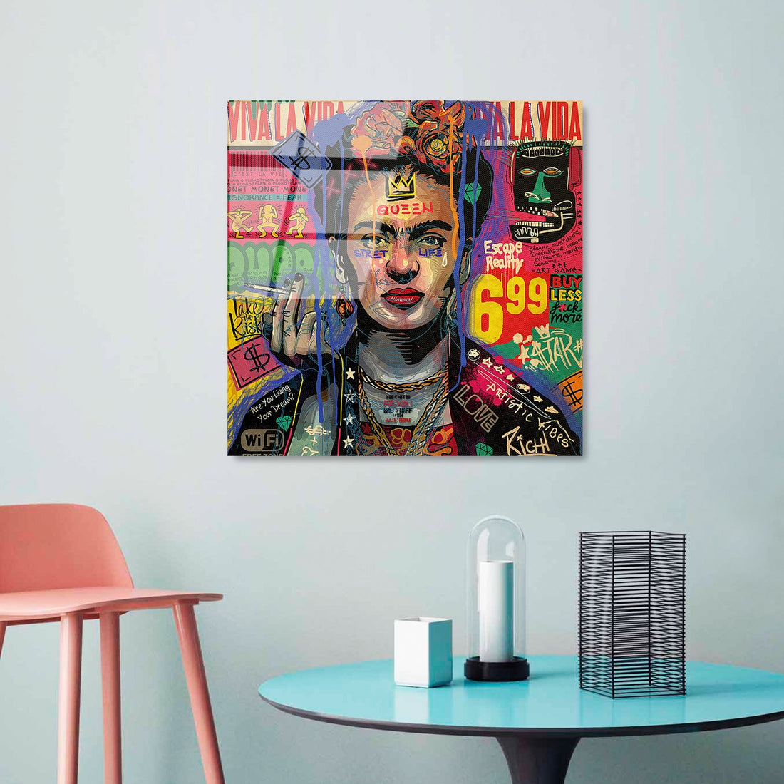 Peinture en verre trempé décoratif UV-814 - 50 x 50