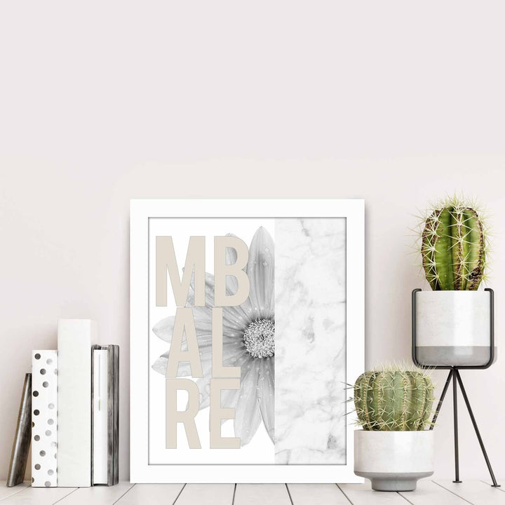 Peinture mdf encadrée décorative BCT-042