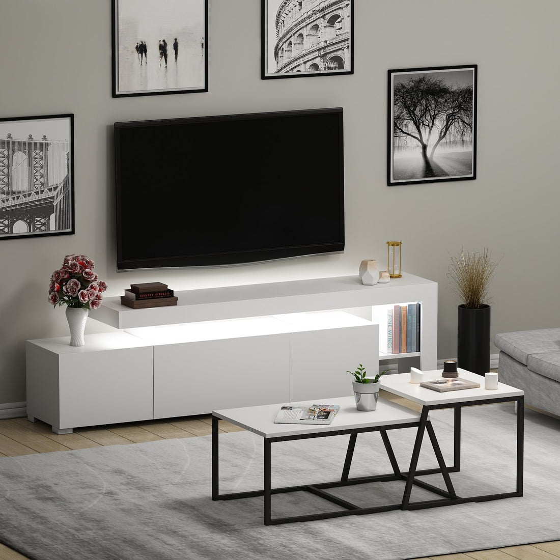 Ensemble de meubles de salon Beliz - White