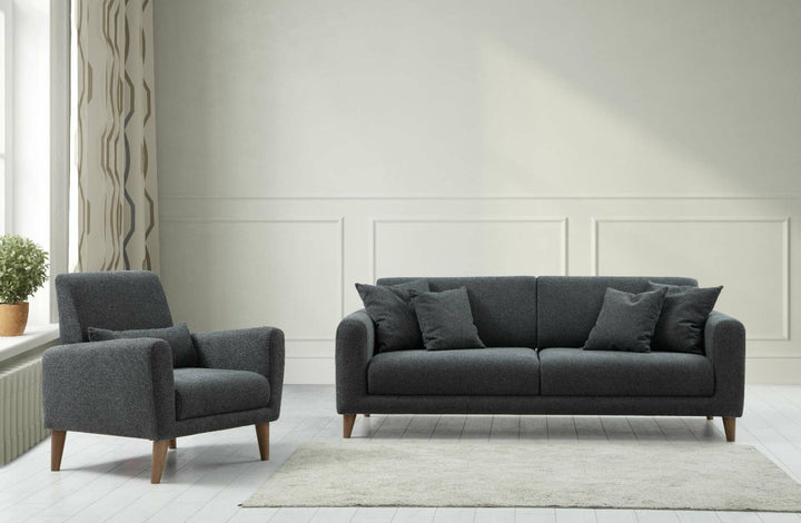 Sofa Sare 3+1 - Dark Grey