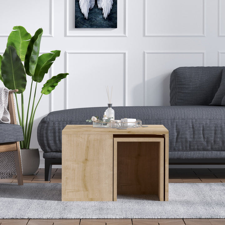 Ensemble de table basse Ortanca - Sapphire Oak