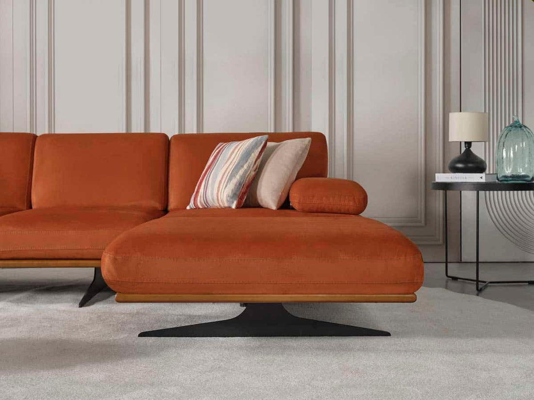Milano Canapé D'angle Orange Module Droit