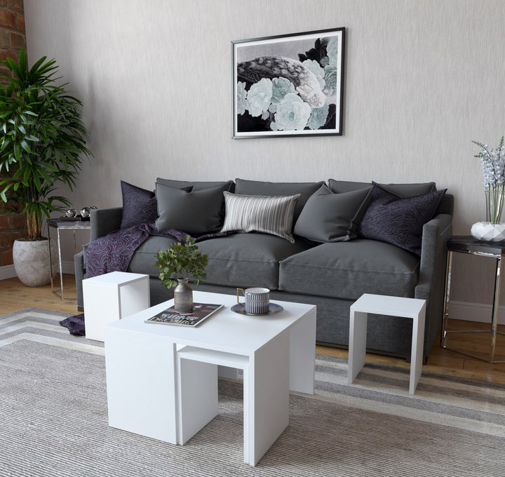 Ensemble de table basse Ortanca - White