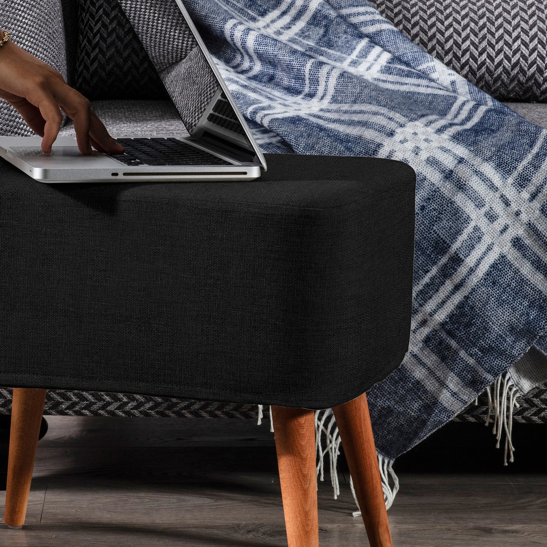 Albina Pouf noir