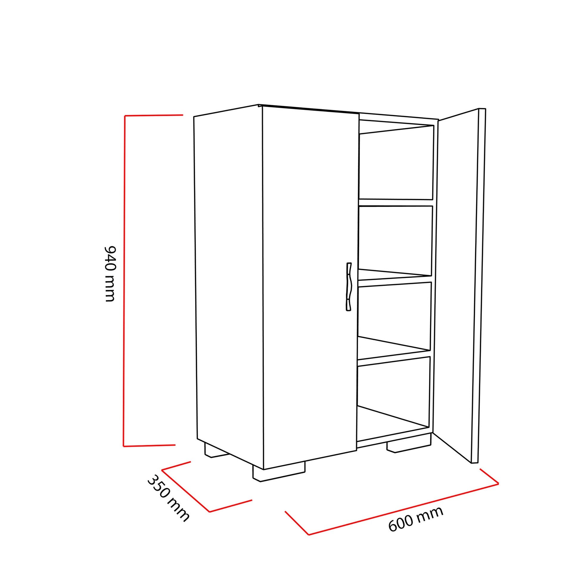 Meuble à chaussures Mada4 Ayak - White