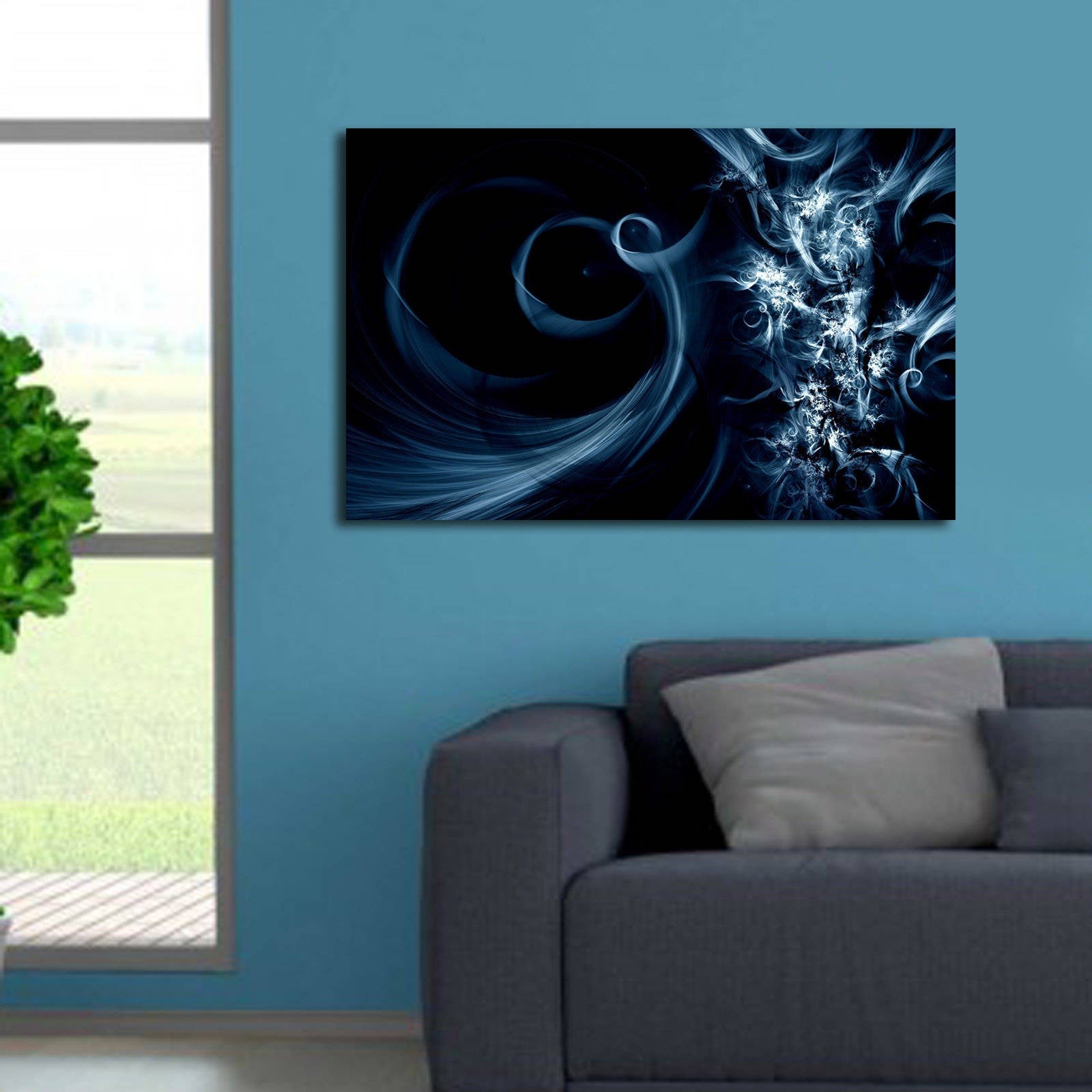 Peinture de toile éclairée à LED décorative 4570DACT-37