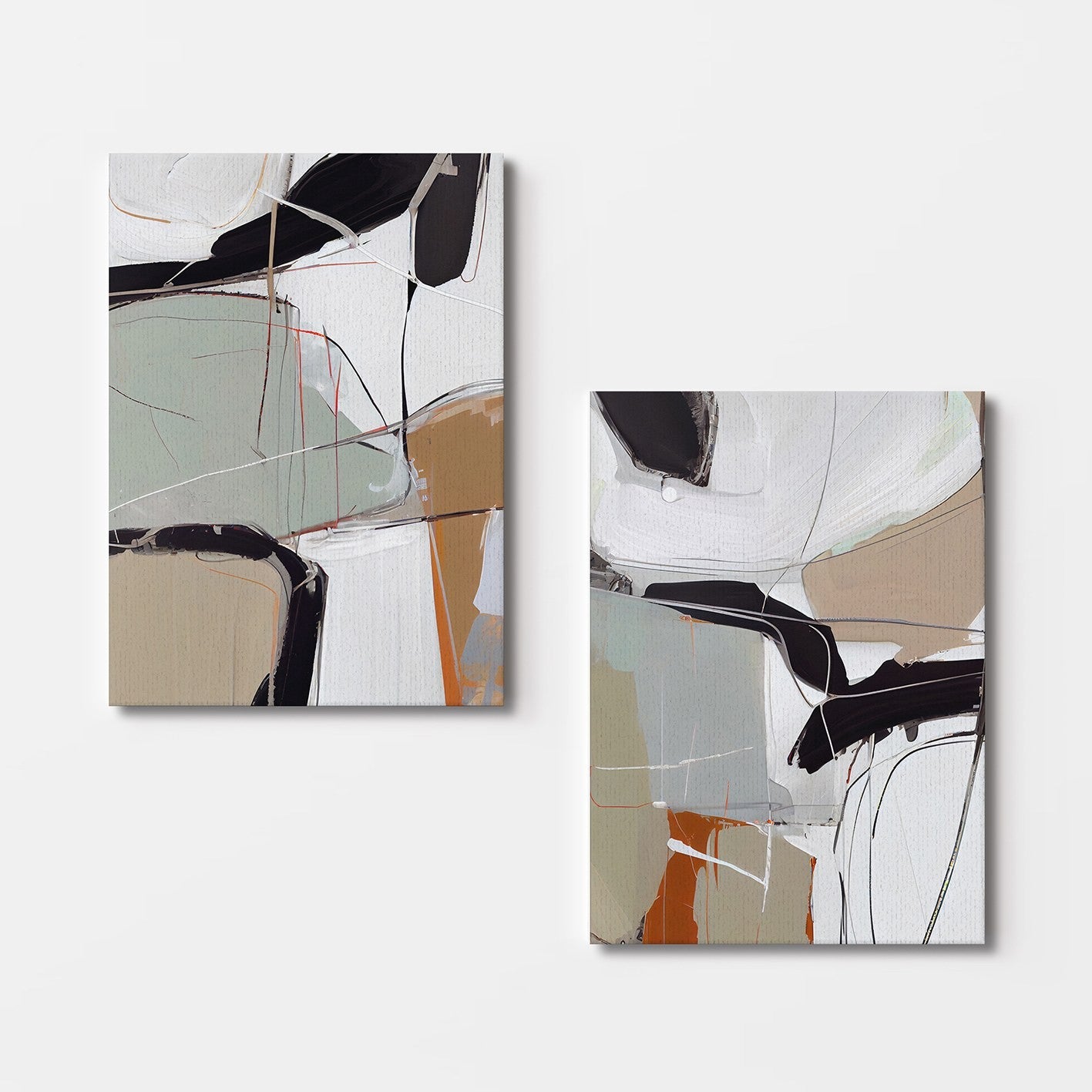 Peinture décorative en toile (2 pièces) 2KNV4346 - 50 x 70