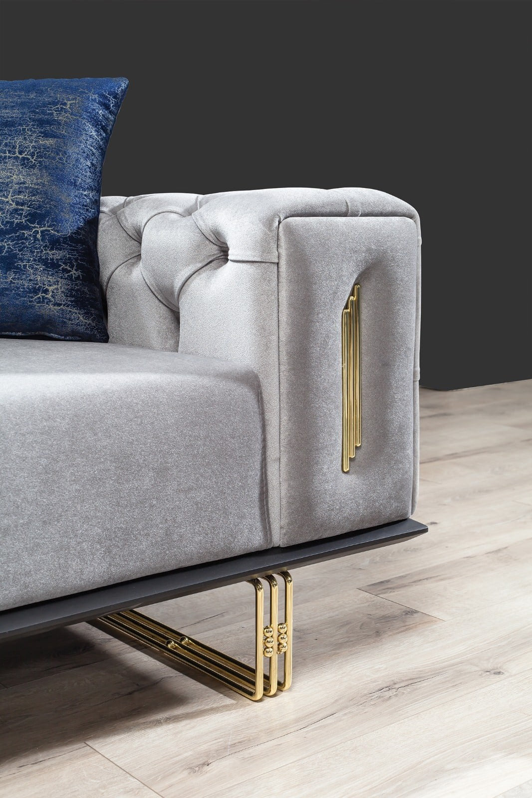 Cizgi Canapé 3 Places Gris