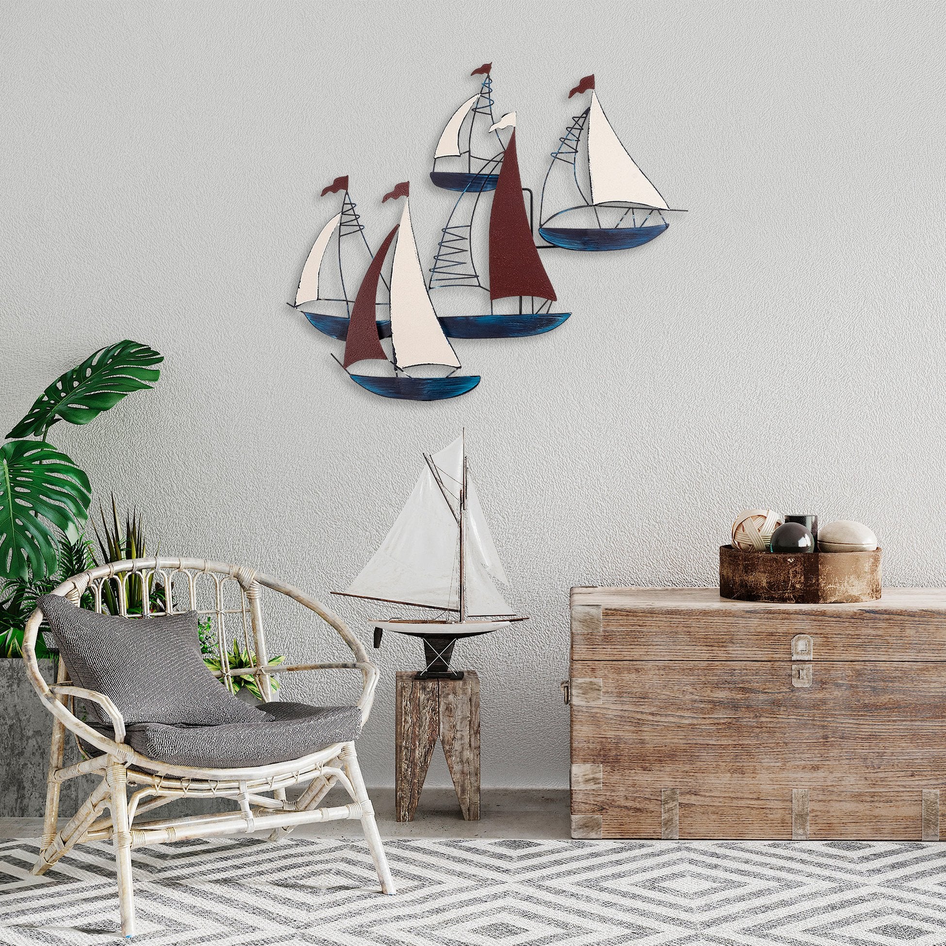 Accessoire mural en métal décoratif Kadirga