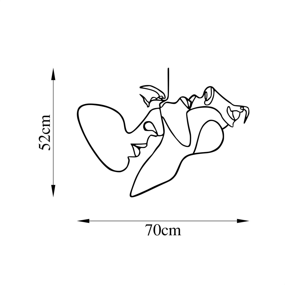 Accessoire mural en métal décoratif To Feel