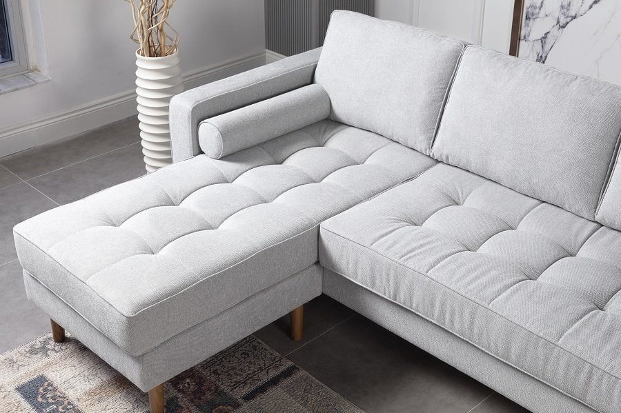 Canapé d’angle réversible 4/5 places en Lin