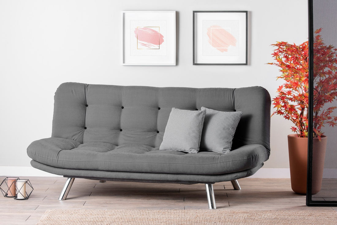 Canapé-lit 3 places Misa Sofabed - Grey