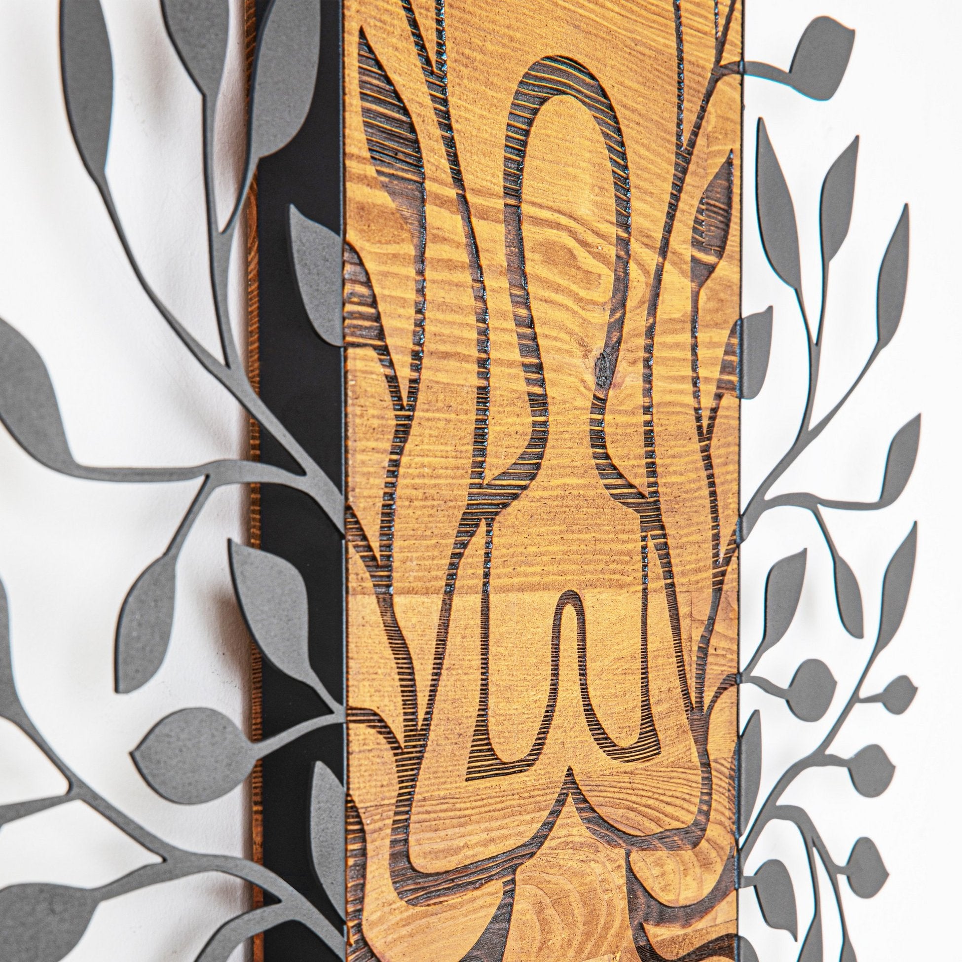 Accessoire mural en bois décoratif Meditation