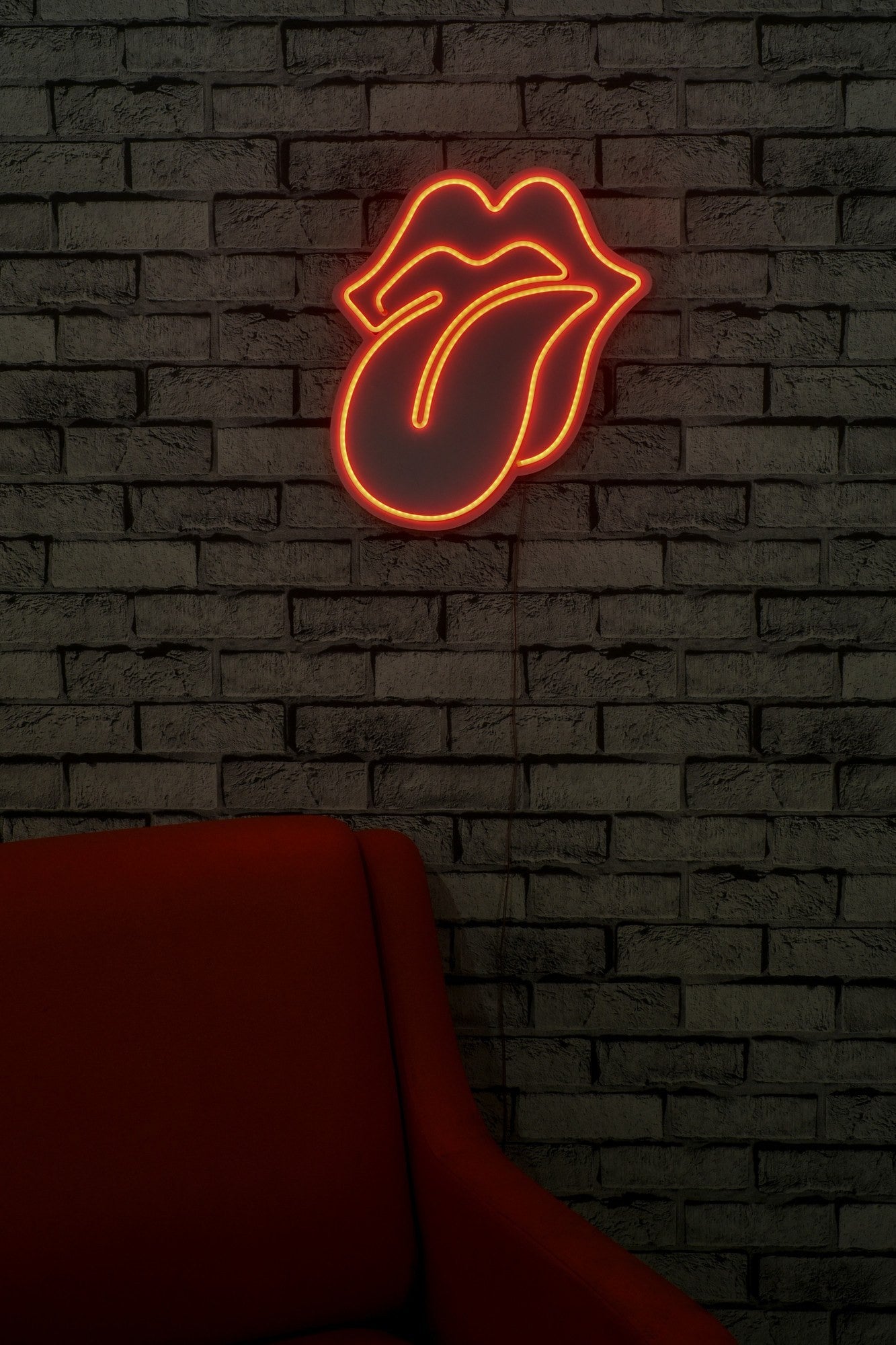 Éclairage LED en plastique décoratif The Rolling Stones - Red