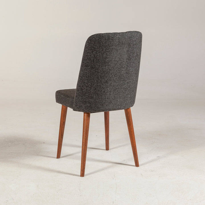 Chaise Vina Sandalye Anthracite, Walnut
