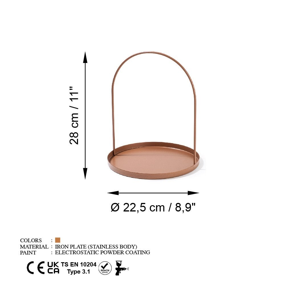 Accessoire décoratif en métal Kos-A - Copper