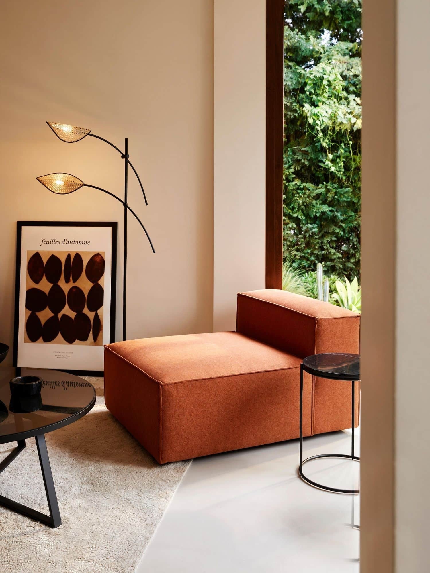 Chauffeuse modulable Frid en lin tissu