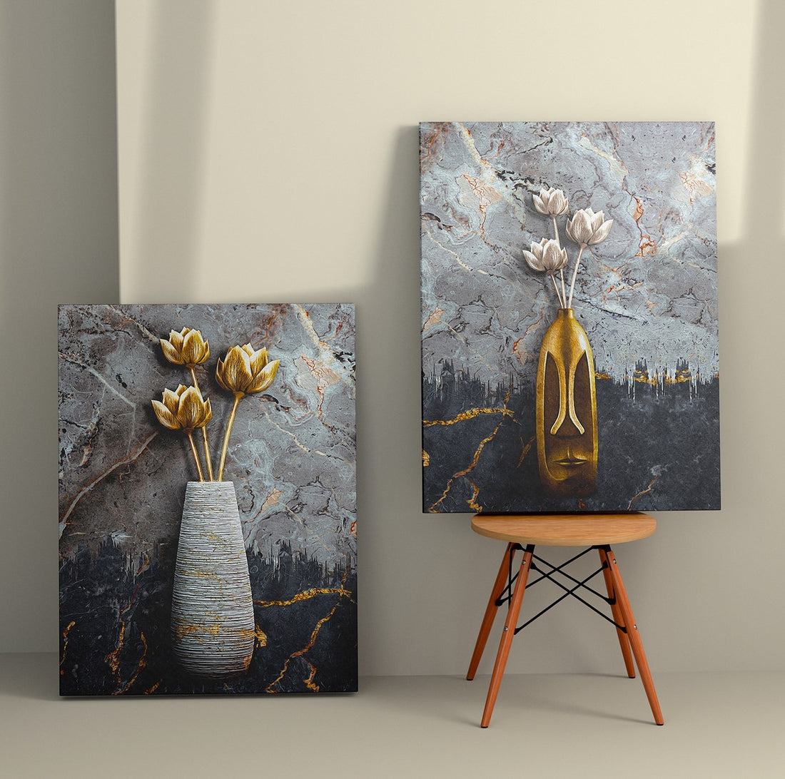 Peinture décorative en toile (2 pièces) 2KNV4305 - 50 x 70