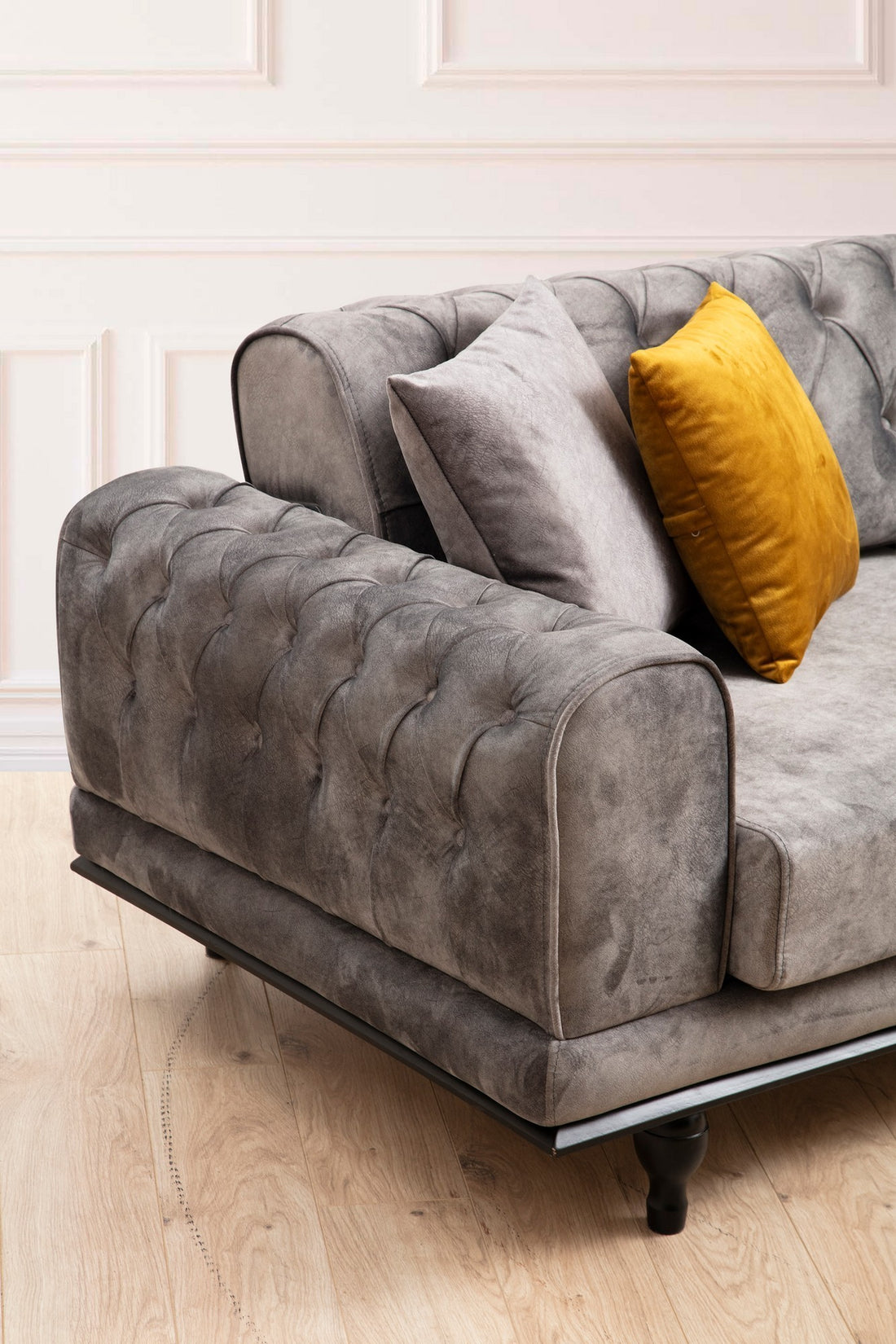 Canapé de 3 places Arredo Capitone - Anthracite