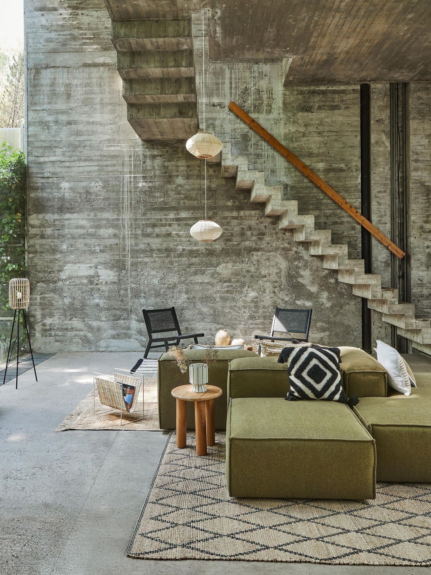 Chauffeuse modulable Frid en lin tissu