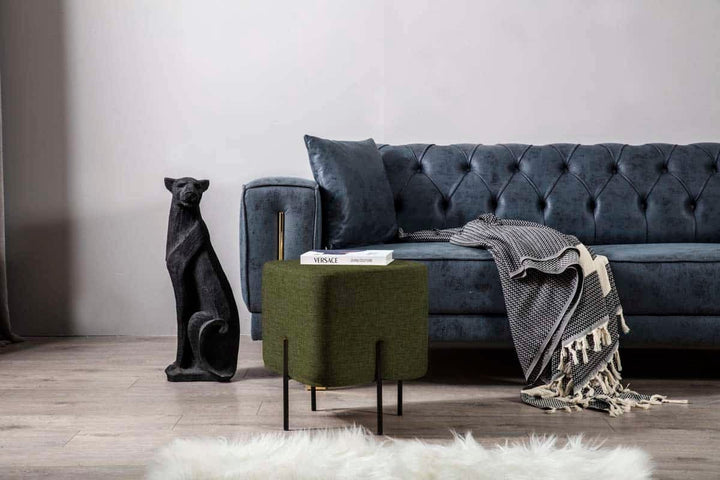 Mono Pouf Vert Kaki