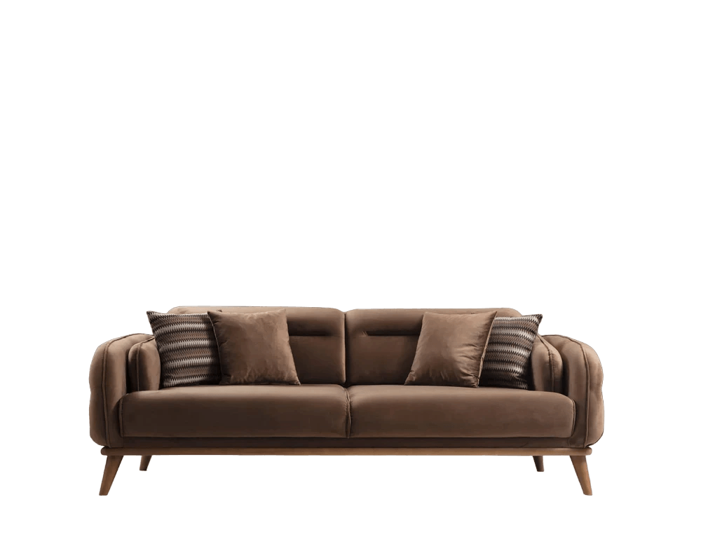 Bodrum Canapé 3 places marron