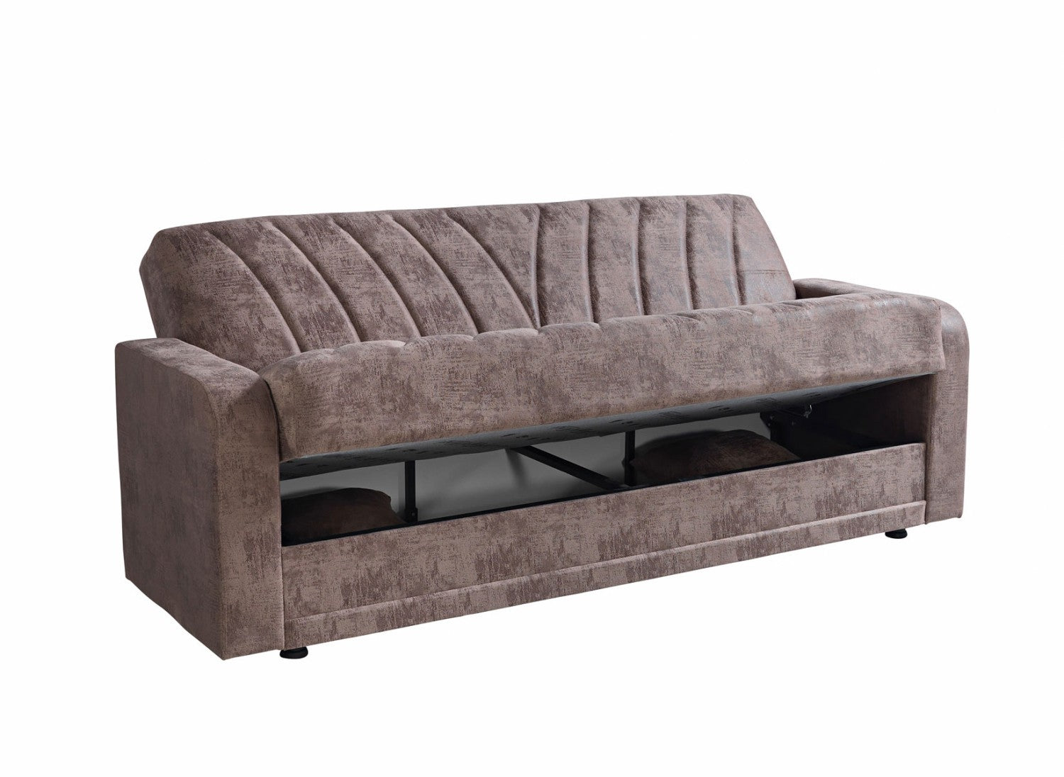Sultan canapé lit clic-clac 3 places avec coffre de rangement